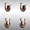 Service Caster 4 Inch 316SS High Temp Glass Filled Nylon Plate Caster Lock Brake 2 Rigid, 2PK SCC-SS316TTL20S414-GFNSHT-2-R-2 - alternate 1